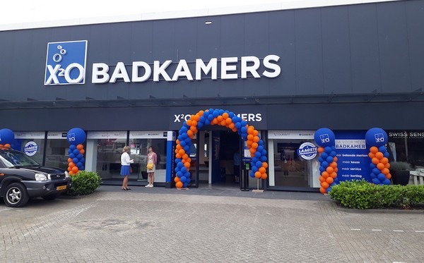 Winkelpand van een badkamerzaak