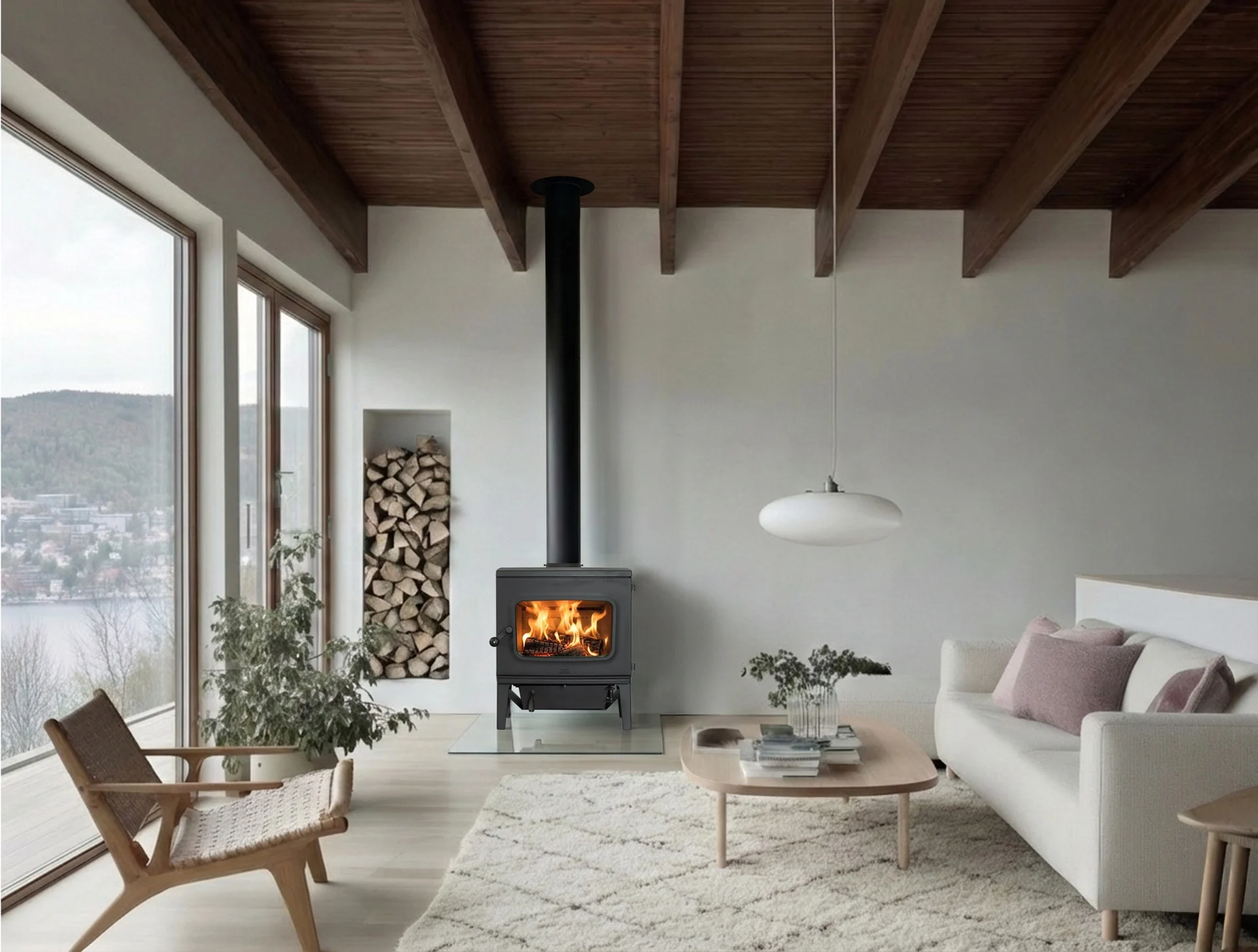 Jøtul F 405 in een woonkamer