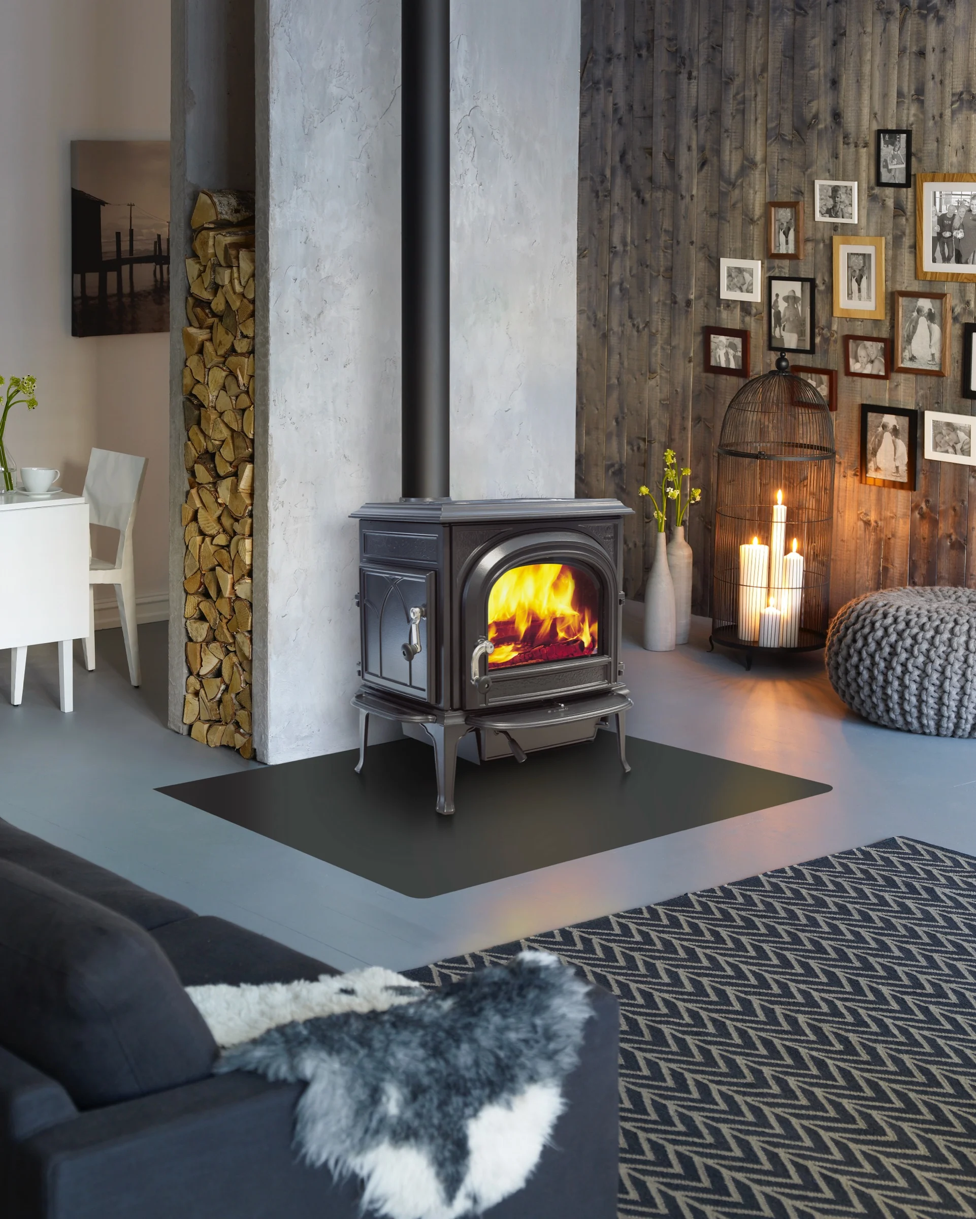 Jøtul F 500 ECO SE in een woonkamer
