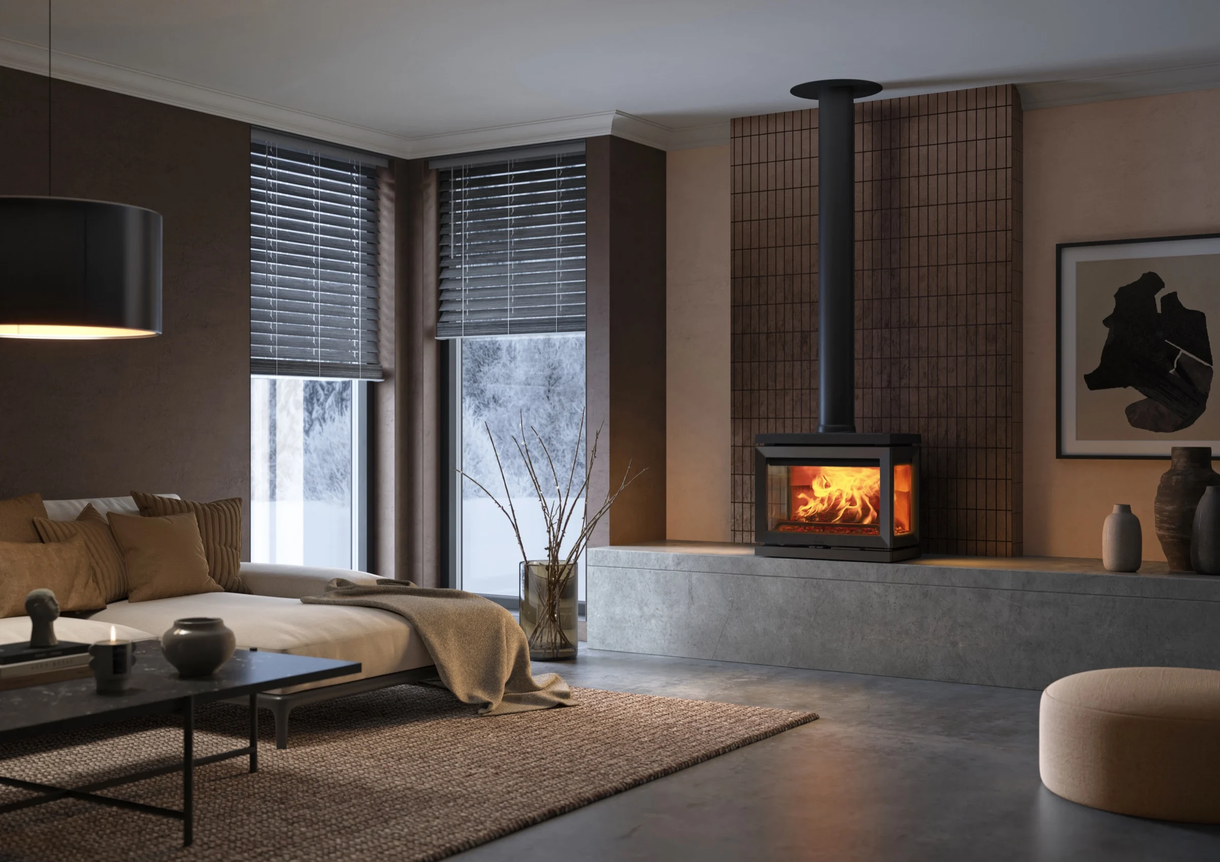 Jøtul F 520 LB in een woonkamer