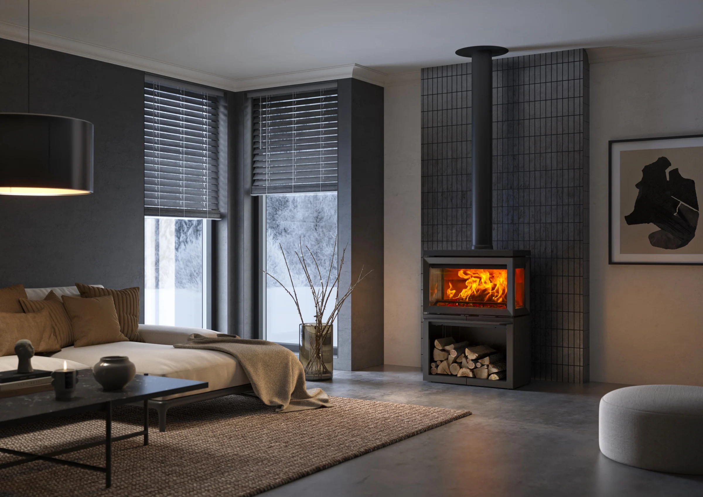 Jøtul F 620 B in een woonkamer